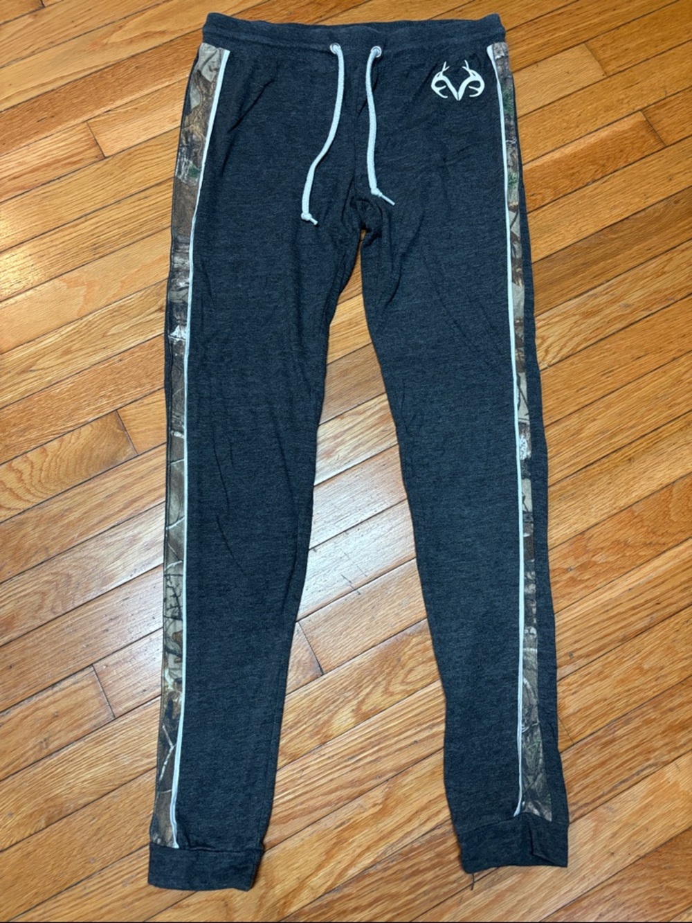 Realtree Charcoal with Camouflaged Striped Joggers with Subtle Logo